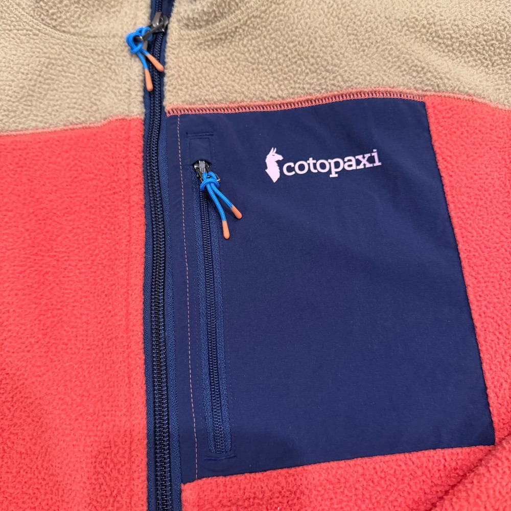 Cotopaxi‎ Abrazo Half-Zip Fleece Pullover Women's Small Salmon Tan Jacket - Picture 5 of 10